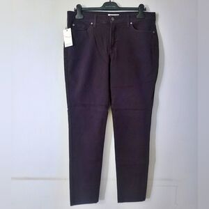 Vizcaino Denim - Women's Original Rise Skinny Jeans Pants - Eggplant Purple